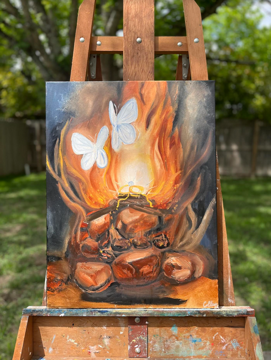 "Firey Flutter" Giclee Art Print